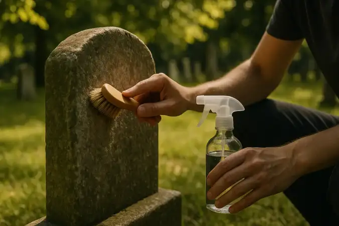 Nettoyage écologique de tombe : méthodes naturelles
